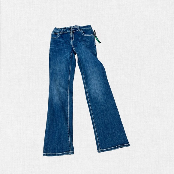 Curvy Fit Boot Cut Sleek Tailored Fit Through Hips & Thighs Flare Leg Jeans INC - Picture 4 of 7